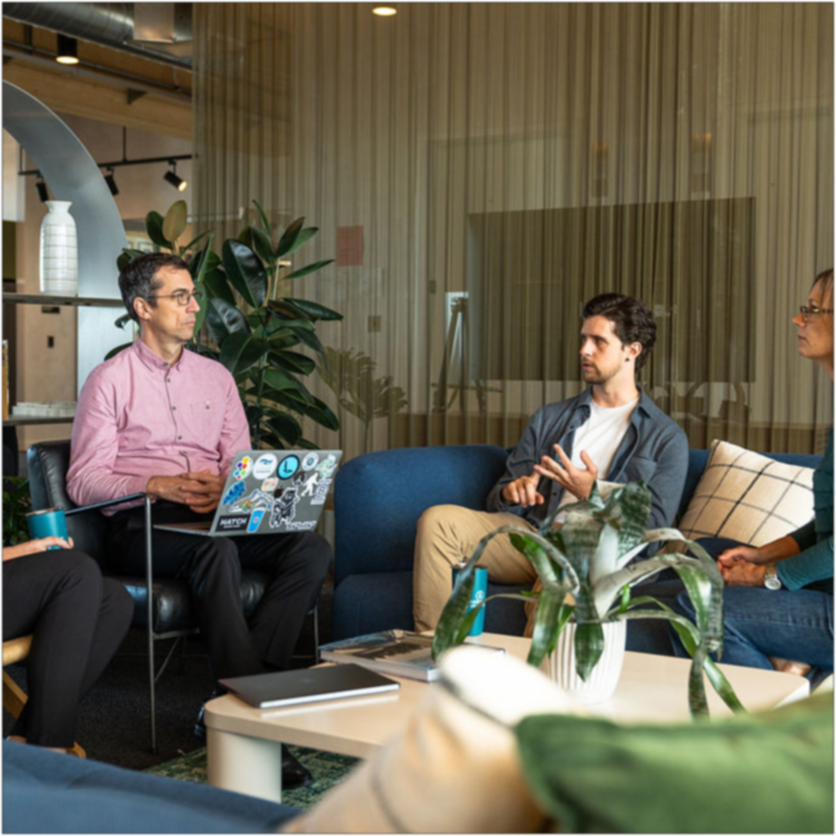 Image of the Measure Meant team with a client