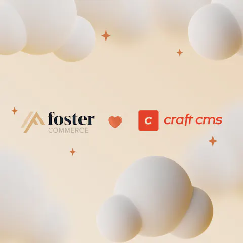 Foster Commerce and Craft CMS logos