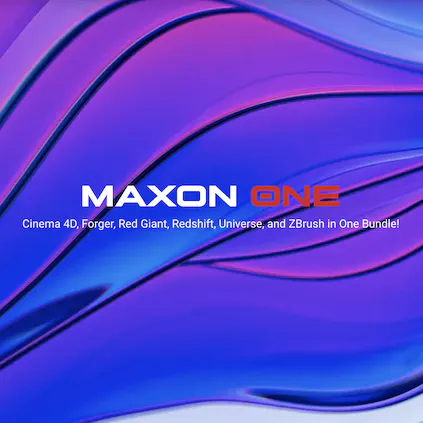 Maxon One logo with special background